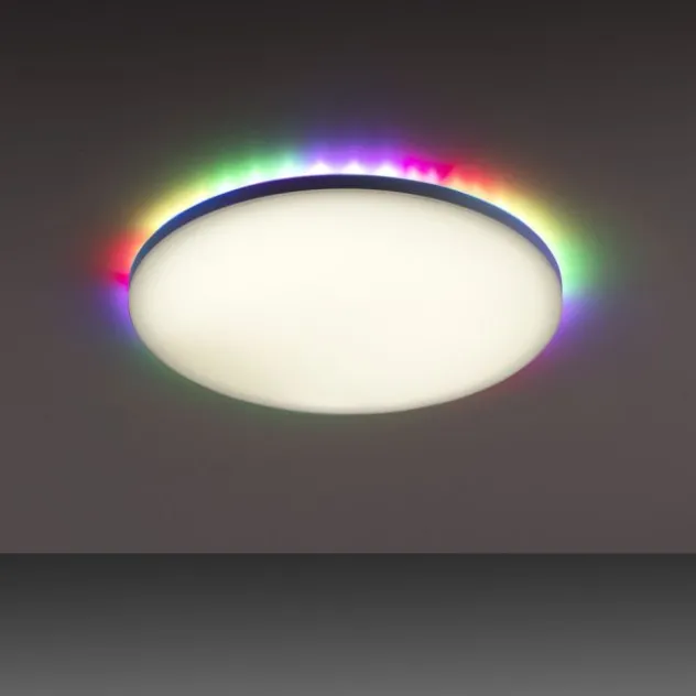 LED Panel, weiß, rund, dimmbar, inkl. FB, Memory, separat steuerbar