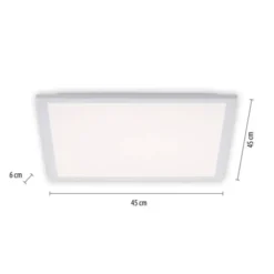LED Panel, weiss, 45x45, Backlight, Memory Funktion, Serienschaltung