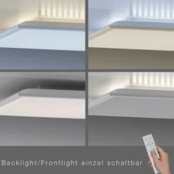 LED-Panel, weiß, 62x62cm, Backlight, dimmbar, Farbsteuerung