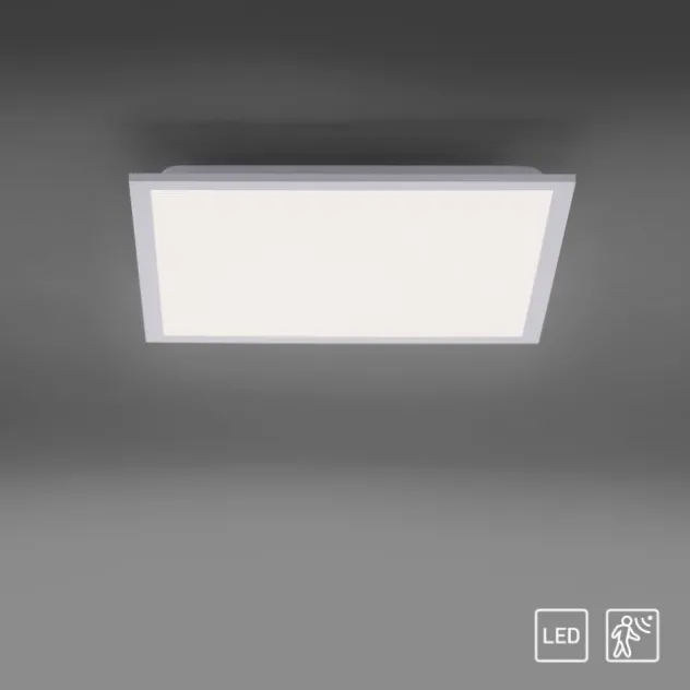 LED-Panel, weiß, 44,5x44,5cm, Bewegungsmelder, neutralweiß, quadratisch