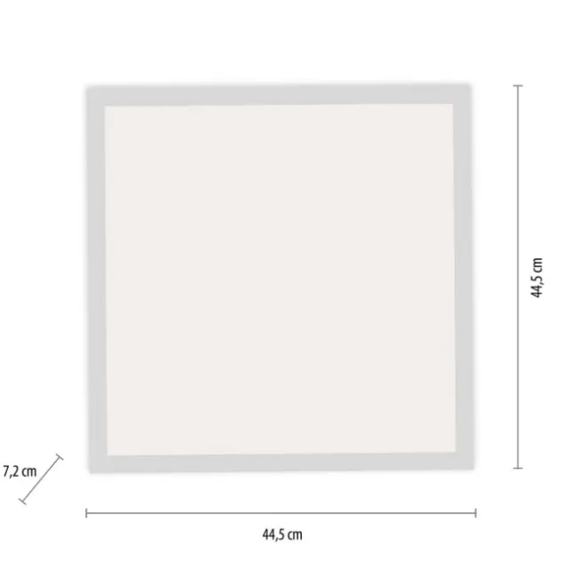 LED-Panel, weiß, 44,5x44,5cm, Bewegungsmelder, neutralweiß, quadratisch