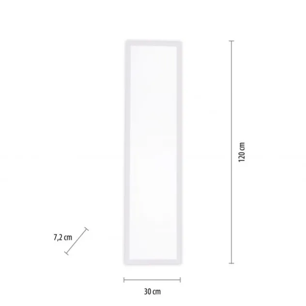 LED Panel, weiß, 120x30cm, dimmbar, Backlight, Farbsteuerung