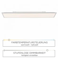 LED Panel, weiß, 120x30cm, dimmbar, Backlight, Farbsteuerung