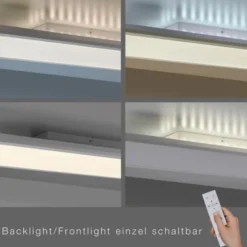 LED Panel, weiß, 120x30cm, dimmbar, Backlight, Farbsteuerung