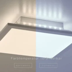 LED-Panel, weiß, 30x30cm, dimmbar, Backlight, Fernbedienung, Farbsteuerung