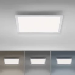 LED-Panel, weiß, 45x45cm, flach, blendfreies Licht, CCT, dimmbar