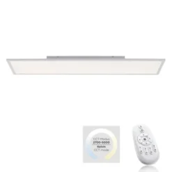 LED-Panel, weiß, 120x30cm, flach, CCT, dimmbar, Deckenleuchte
