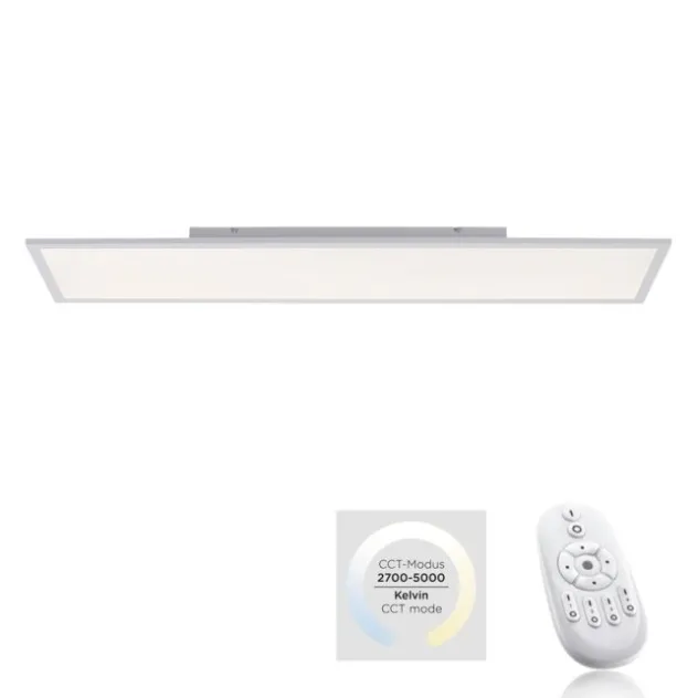 LED-Panel, weiß, 120x30cm, flach, CCT, dimmbar, Deckenleuchte