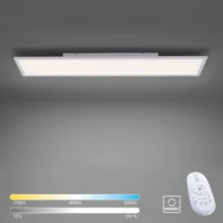 LED-Panel, weiß, 120x30cm, flach, CCT, dimmbar, Deckenleuchte