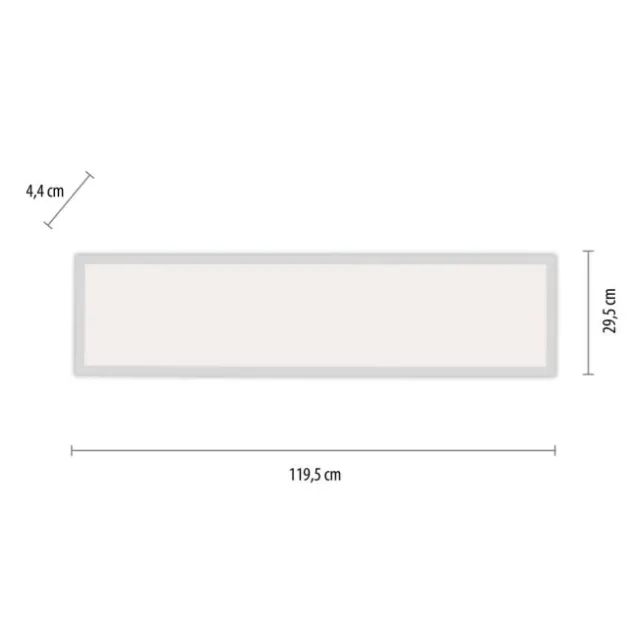 LED-Panel, weiß, 120x30cm, flach, CCT, dimmbar, Deckenleuchte