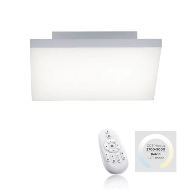LED-Panel,weiß, 30x30cm, rahmenlos, CCT, Fernbedienung