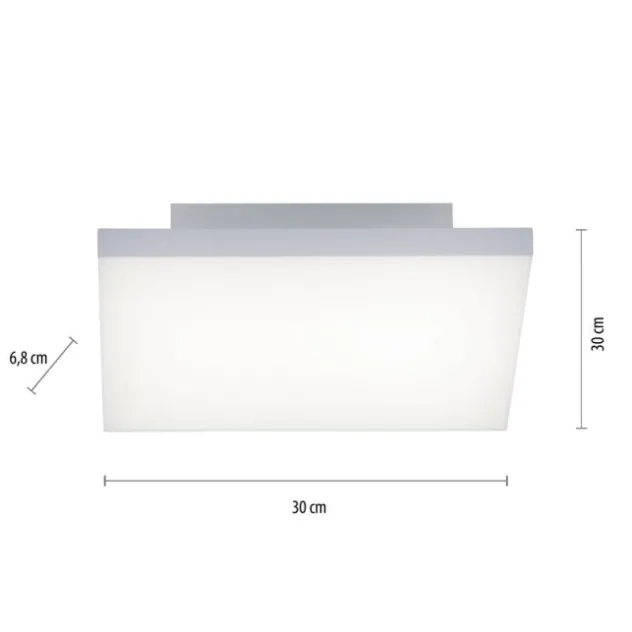 LED-Panel,weiß, 30x30cm, rahmenlos, CCT, Fernbedienung