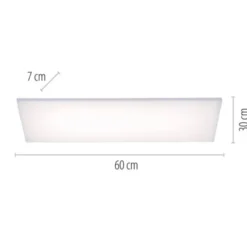 LED-Panel, weiß, 60x30cm, rahmenlos, Farbsteuerung, Dimmfunktion