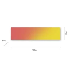 LED Panel, 100x25cm, RGB und CCT Steuerung, dimmbar