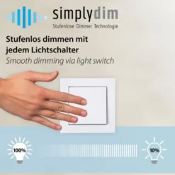 LED Pendellampe 3 flammig rund silber farbig dimmbar höhenverstellbar