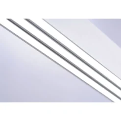 LED-Pendelleuchte, aluminiumfarben, lineare Form, verstellbare Leuchtkörper