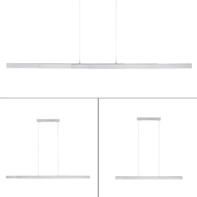 LED-Pendelleuchte, aluminium, höhenverstellbar, ausziehbar