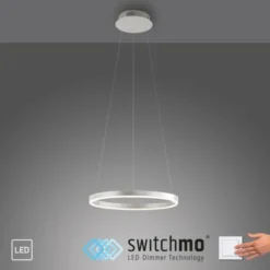 LED Pendelleuchte aluminium rund Ø40cm dimmbar Switchmo warmweiß