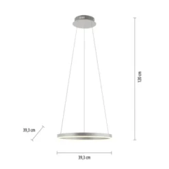 LED Pendelleuchte aluminium rund Ø40cm dimmbar Switchmo warmweiß