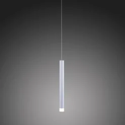 LED-Pendelleuchte Alu silber warmweiß, IP20, Innenleuchte