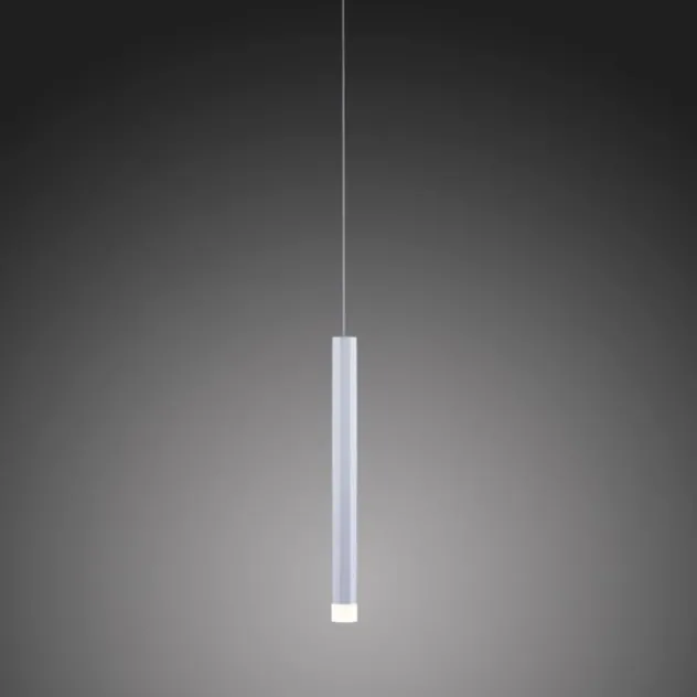 LED-Pendelleuchte Alu silber warmweiß, IP20, Innenleuchte