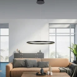 LED Pendelleuchte anthrazit rund Ø60cm dimmbar Switchmo warmweiß