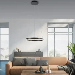 LED Pendelleuchte anthrazit rund Ø40cm dimmbar Switchmo warmweiß