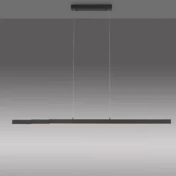 LED Pendelleuchte, anthrazit, höhenverstellbar, ausziehbar