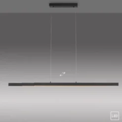 LED Pendelleuchte, anthrazit, höhenverstellbar, ausziehbar