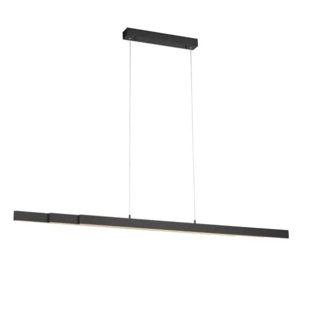 LED Pendelleuchte, anthrazit, höhenverstellbar, ausziehbar