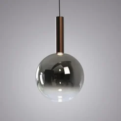 LED Pendelleuchte BOWL, braun, 1-flammig,dimmbar, höhenverstellbar