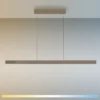 LED Pendelleuchte bronce ADRIANA SQUARE, Dimmer, ausziehbar, kalt- bis warmweiß
