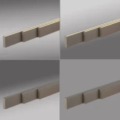 LED Pendelleuchte bronce ADRIANA SQUARE, Dimmer, ausziehbar, kalt- bis warmweiß
