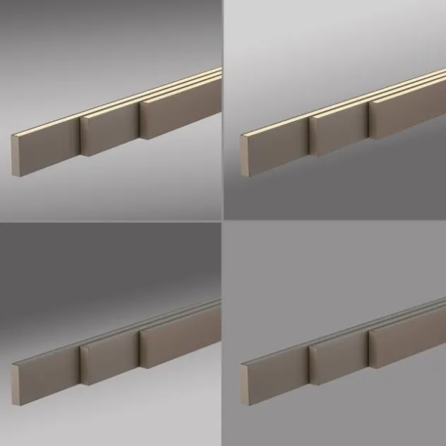 LED Pendelleuchte bronce ADRIANA SQUARE, Dimmer, ausziehbar, kalt- bis warmweiß