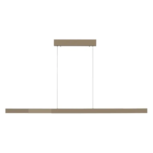 LED Pendelleuchte bronce ADRIANA SQUARE, Dimmer, ausziehbar, kalt- bis warmweiß