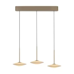 LED Pendelleuchte ELIPSA, bronce, Tronicdimmer, Comfort-Lift