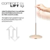 LED Pendelleuchte ELIPSA, bronce, Tronicdimmer Comfort-Lift