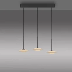 LED Pendelleuchte ELIPSA, schwarz, Comfort Lift, Tronicdimmer