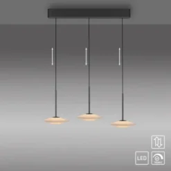 LED Pendelleuchte ELIPSA, schwarz, Comfort Lift, Tronicdimmer