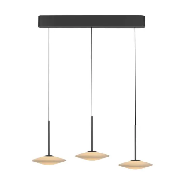 LED Pendelleuchte ELIPSA, schwarz, Comfort Lift, Tronicdimmer