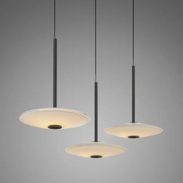 LED Pendelleuchte ELIPSA, schwarz, Comfort Lift, Tronicdimmer