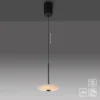 LED Pendelleuchte ELIPSA, schwarz, Comfort-Lift, dimmbar