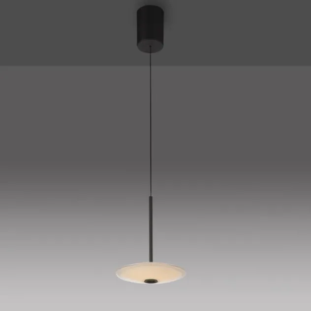 LED Pendelleuchte ELIPSA, schwarz, Comfort-Lift, dimmbar