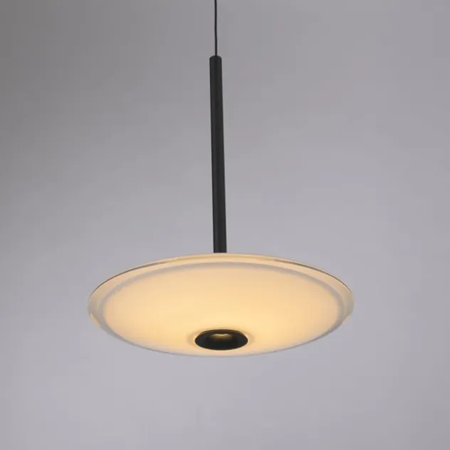 LED Pendelleuchte ELIPSA, schwarz, Comfort-Lift, dimmbar