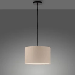 LED Pendelleuchte GREEN beige Cord Lampenschirm Esszimmer Küche