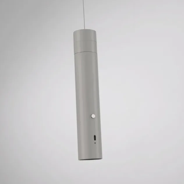 LED Pendelleuchte greige höhenverstellbar magnetischer Kopf Akku