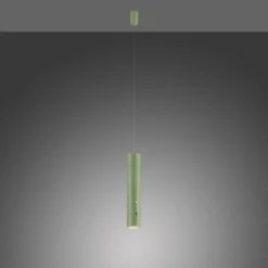 LED Pendelleuchte grün höhenverstellbar magnetischer Kopf Akku