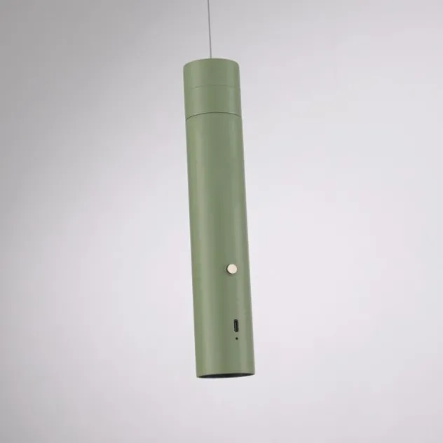 LED Pendelleuchte grün höhenverstellbar magnetischer Kopf Akku