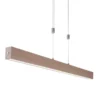 LED-Pendelleuchte, Holzdekor, höhenverstellbar, CCT-Farbmanagement, dimmbar