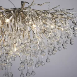 LED Pendelleuchte ICICLE Pendellampe silberfarbig ICICLE Lichtspiel